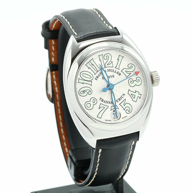 【仮】フランクミュラー【FRANCKMULLER】トランスアメリカ2000Lメンズシルバーステンレススティール腕時計時計TRANSAMERICASILVERSS【中古】