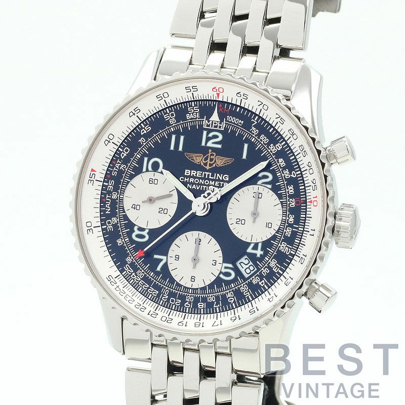 【仮】ブライトリング【BREITLING】ナビタイマーA23322(A232B37NP)メンズブラックステンレススティール腕時計時計NAVITIMERBLACKSS【中古】