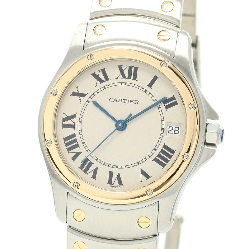 中古】CARTIER SANTOS COUGAR LARGE MODEL サントスクーガーLM 