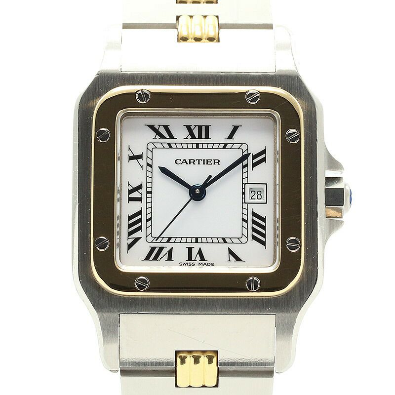 中古】CARTIER SANTOS CARREE LARGE MODEL / SANTOS GALBEE LARGE  