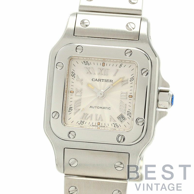 【仮】カルティエ【CARTIER】サントスガルベSM20044D6レディースシルバーステンレススティール腕時計時計SANTOSGALBEESMALLMODELSILVERSS【中古】