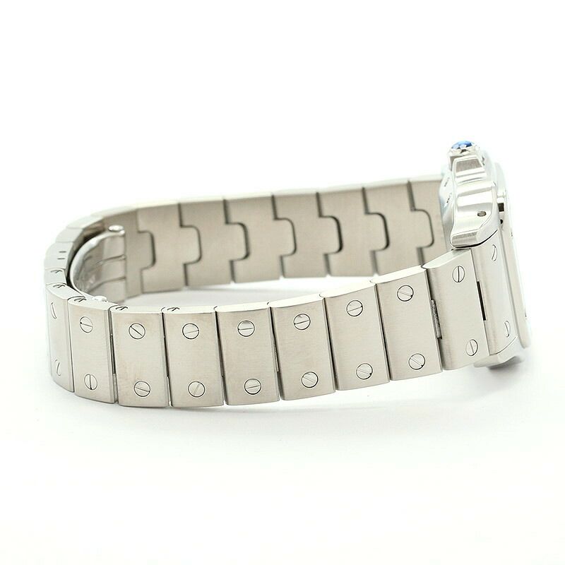 【仮】カルティエ【CARTIER】サントスガルベSM20044D6レディースシルバーステンレススティール腕時計時計SANTOSGALBEESMALLMODELSILVERSS【中古】