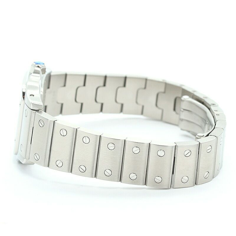 【仮】カルティエ【CARTIER】サントスドゥカルティエガルベウォッチSM/サントスガルベSMW20056D6レディースシルバーステンレススティール腕時計時計SANTOSDECARTIERGALBEEWATCHSMALLMODELSILVERSS【中古】