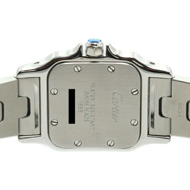 【仮】カルティエ【CARTIER】サントスドゥカルティエガルベウォッチSM/サントスガルベSMW20056D6レディースシルバーステンレススティール腕時計時計SANTOSDECARTIERGALBEEWATCHSMALLMODELSILVERSS【中古】