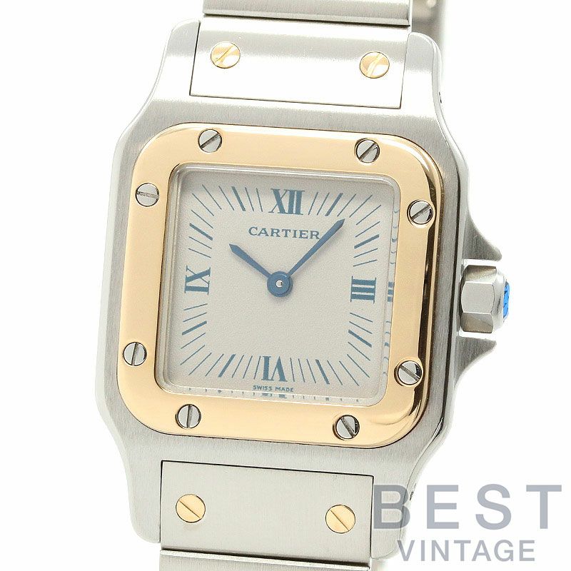 【中古】CARTIER  SANTOS DE CARTIER GALBEE WATCH SMALL MODEL  カルティエ サントスガルベSM W20022C4
