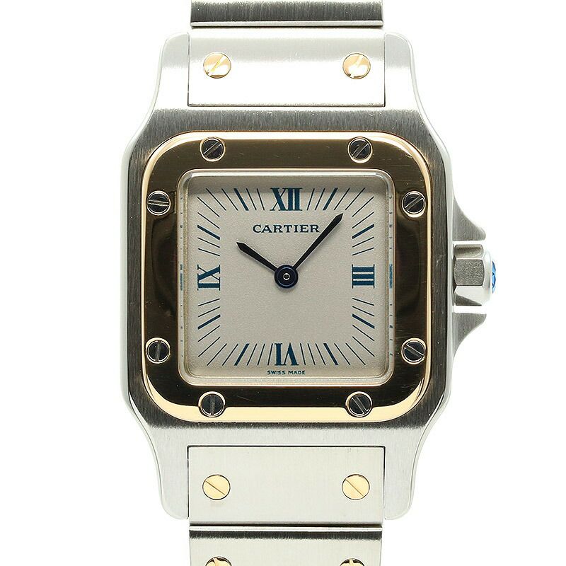 【中古】CARTIER  SANTOS DE CARTIER GALBEE WATCH SMALL MODEL  カルティエ サントスガルベSM W20022C4