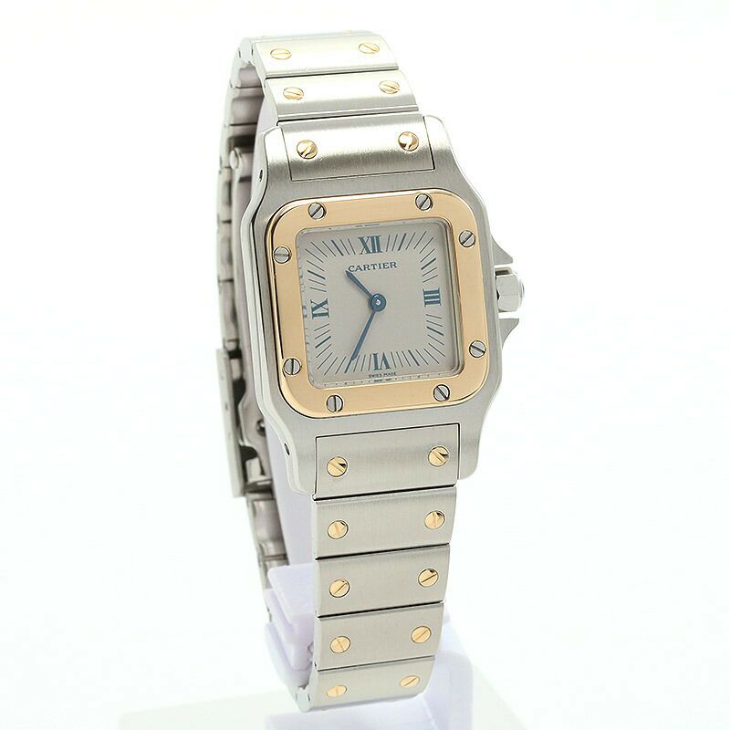 【中古】CARTIER  SANTOS DE CARTIER GALBEE WATCH SMALL MODEL  カルティエ サントスガルベSM W20022C4