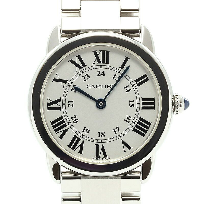 格安国産Cartier ロンド ソロ ドゥ カルティエ ウォッチ W6701004 SS（ステンレス） ホワイト シルバー 29mm クオーツ 腕時計 20-13063RS その他