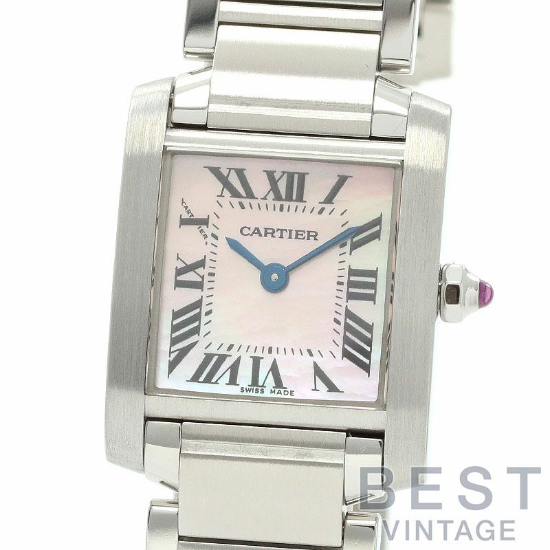 中古】CARTIER TANK FRANCAISE WATCH SMALL MODEL カルティエ タンク