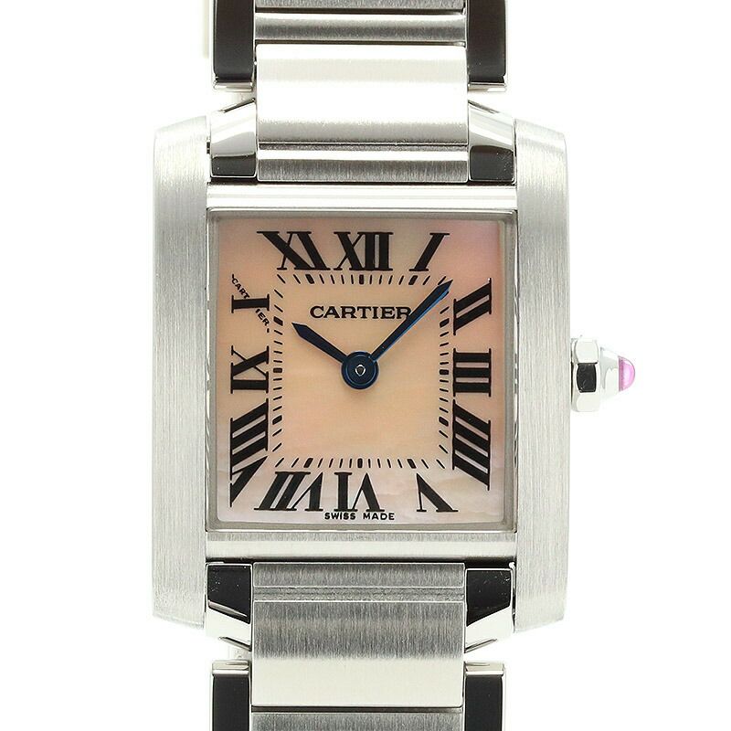 【仮】カルティエ【CARTIER】タンクフランセーズウォッチSM/タンクフランセーズSMW51028Q3レディースシルバーステンレススティール腕時計時計TANKFRANCAISEWATCHSMALLMODELSILVERSS【中古】
