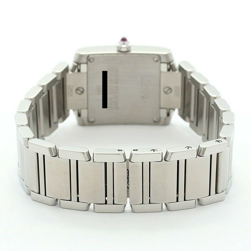 【仮】カルティエ【CARTIER】タンクフランセーズウォッチSM/タンクフランセーズSMW51028Q3レディースシルバーステンレススティール腕時計時計TANKFRANCAISEWATCHSMALLMODELSILVERSS【中古】