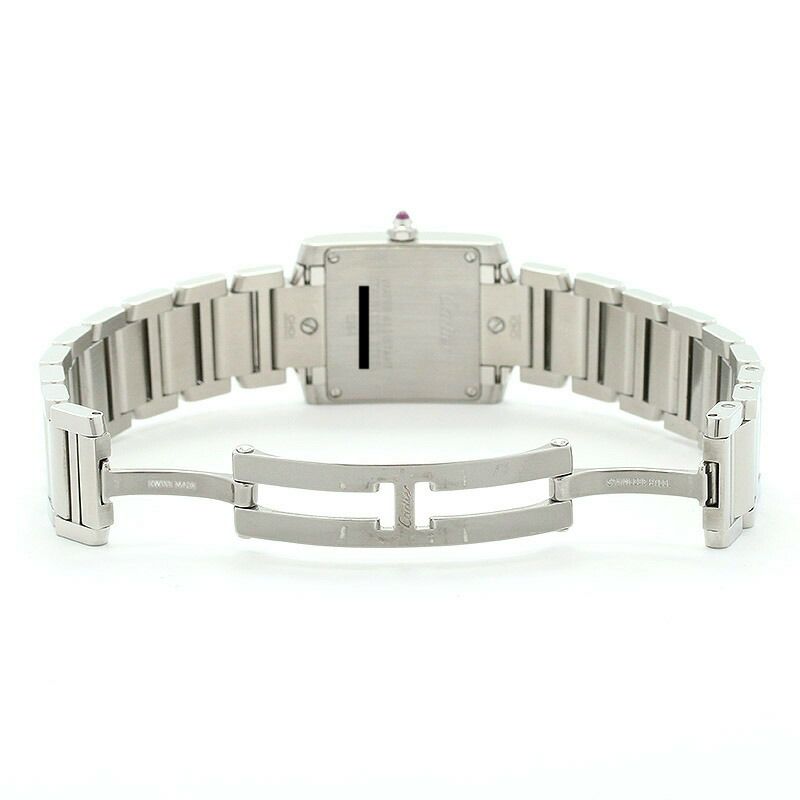 【仮】カルティエ【CARTIER】タンクフランセーズウォッチSM/タンクフランセーズSMW51028Q3レディースシルバーステンレススティール腕時計時計TANKFRANCAISEWATCHSMALLMODELSILVERSS【中古】
