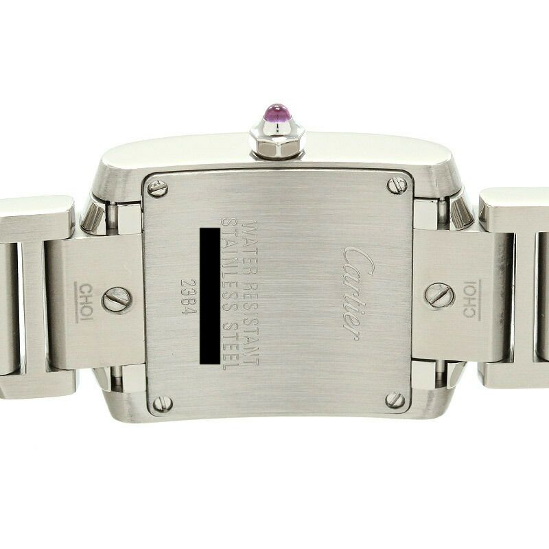 【仮】カルティエ【CARTIER】タンクフランセーズウォッチSM/タンクフランセーズSMW51028Q3レディースシルバーステンレススティール腕時計時計TANKFRANCAISEWATCHSMALLMODELSILVERSS【中古】