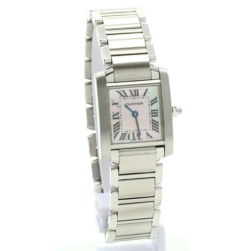 【仮】カルティエ【CARTIER】タンクフランセーズウォッチSM/タンクフランセーズSMW51028Q3レディースシルバーステンレススティール腕時計時計TANKFRANCAISEWATCHSMALLMODELSILVERSS【中古】