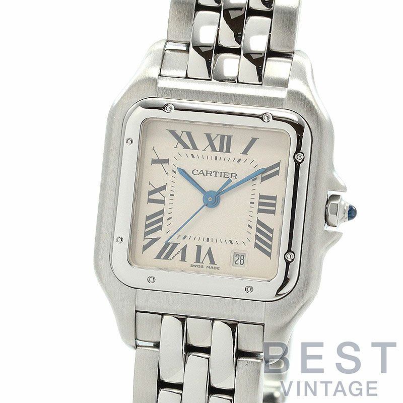 【仮】カルティエ【CARTIER】パンテールクラシック＆フィガロウォッチMM/パンテールMMW25054P5ボーイズシルバーステンレススティール腕時計時計PANTHERECLASSIQUEETFIGAROWATCHMEDIUMMODELSILVERSS【中古】