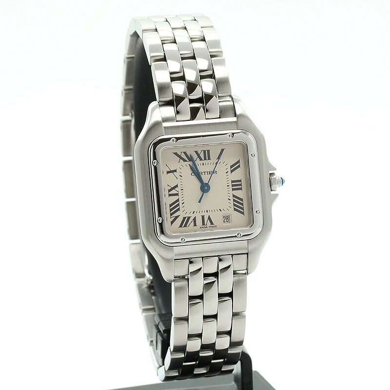 【仮】カルティエ【CARTIER】パンテールクラシック＆フィガロウォッチMM/パンテールMMW25054P5ボーイズシルバーステンレススティール腕時計時計PANTHERECLASSIQUEETFIGAROWATCHMEDIUMMODELSILVERSS【中古】