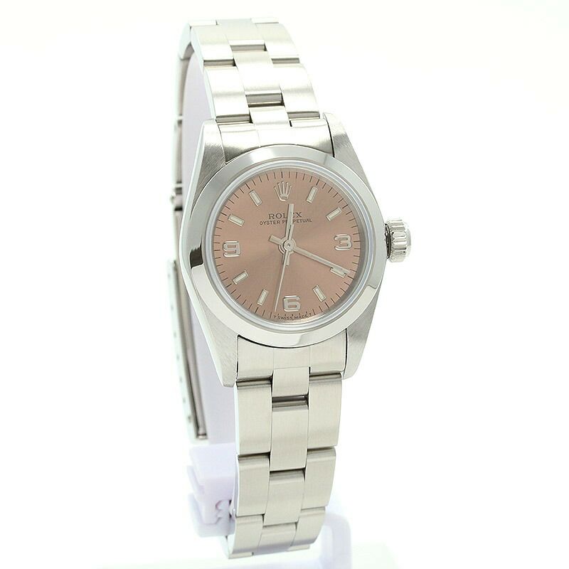【仮】ロレックス【ROLEX】オイスターパーペチュアル67180レディースピンクステンレススティール腕時計時計OYSTERPERPETUALPINKSS【中古】