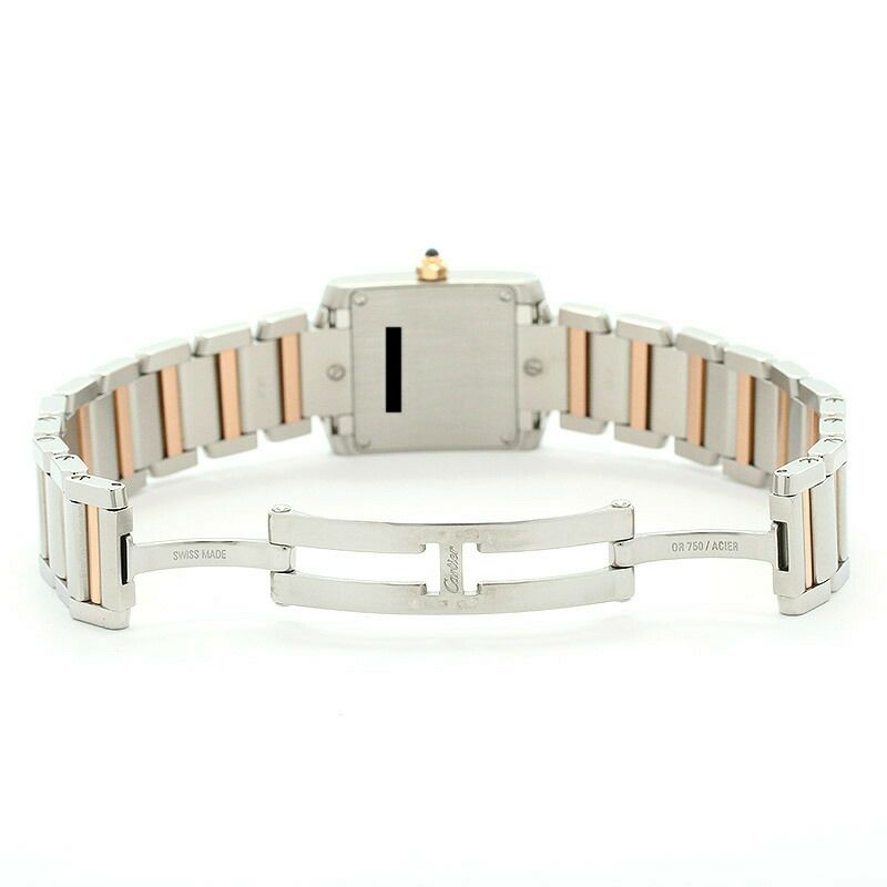 【仮】カルティエ【CARTIER】タンクフランセーズウォッチSM/タンクフランセーズSMW51027Q4レディースピンクシェルK18ピンクゴールド/ステンレススティール腕時計時計TANKFRANCAISEWATCHSMALLMODELPINKSHELLK18PG/SS【中古】
