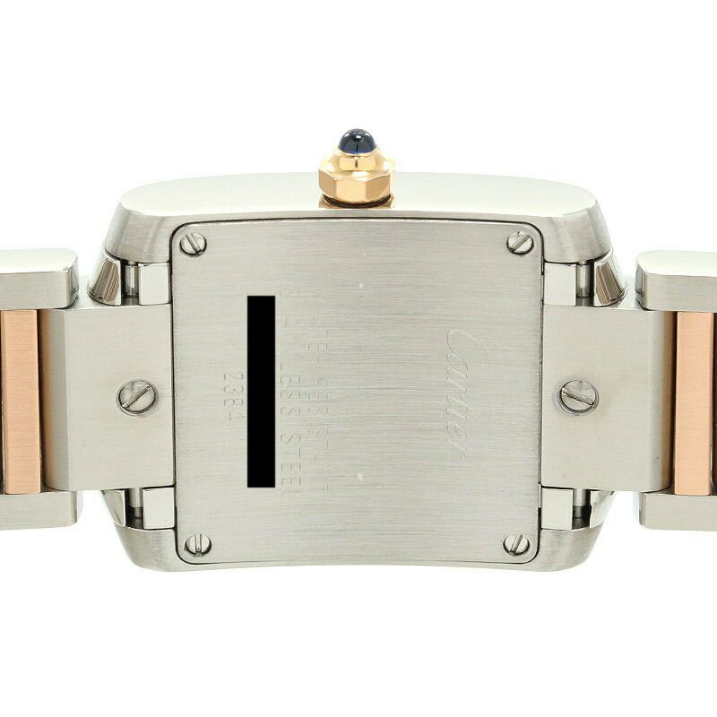 【仮】カルティエ【CARTIER】タンクフランセーズウォッチSM/タンクフランセーズSMW51027Q4レディースピンクシェルK18ピンクゴールド/ステンレススティール腕時計時計TANKFRANCAISEWATCHSMALLMODELPINKSHELLK18PG/SS【中古】