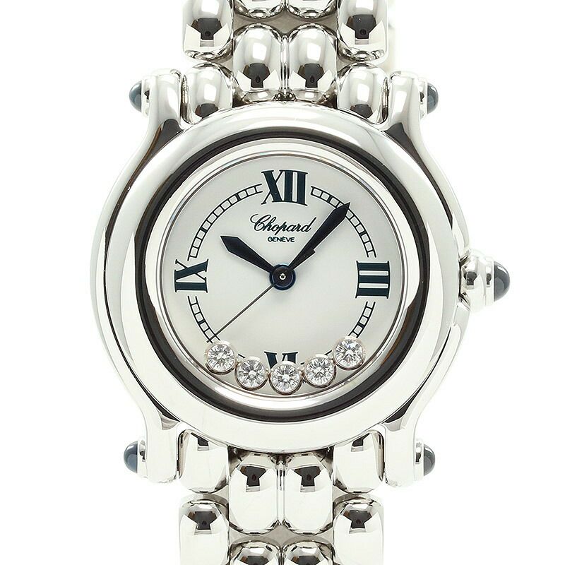 【仮】ショパール【CHOPARD】ハッピースポーツ27/8250-23レディースホワイトステンレススティール腕時計時計HAPPYSPORTWHITESS【中古】