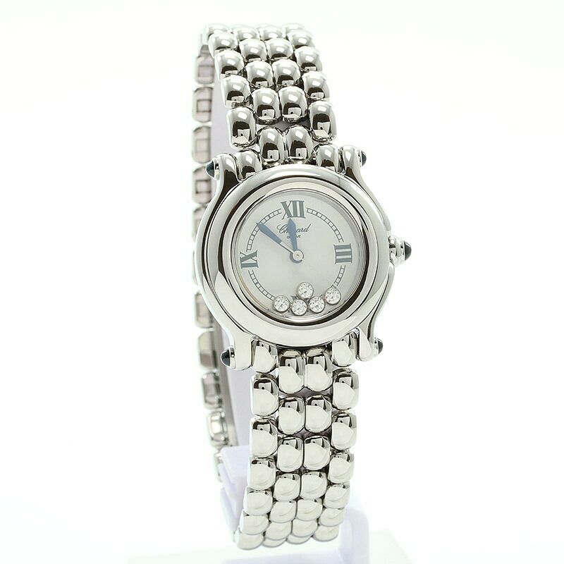 【仮】ショパール【CHOPARD】ハッピースポーツ27/8250-23レディースホワイトステンレススティール腕時計時計HAPPYSPORTWHITESS【中古】