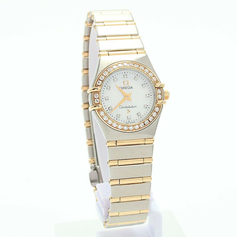 【仮】オメガ【OMEGA】コンステレーション'951267.75.00レディースホワイトシェルイエローゴールド/ステンレススティール腕時計時計CONSTELLATION'95WHITESHELLYG/SS【中古】