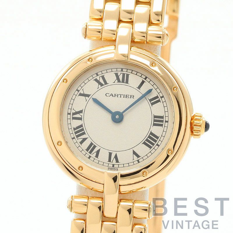 【仮】カルティエ【CARTIER】パンテールヴァンドームSMW25024B9レディースアイボリーK18イエローゴールド腕時計時計PANTHEREVENDOMESMALLMODELIVORYK18YG【中古】