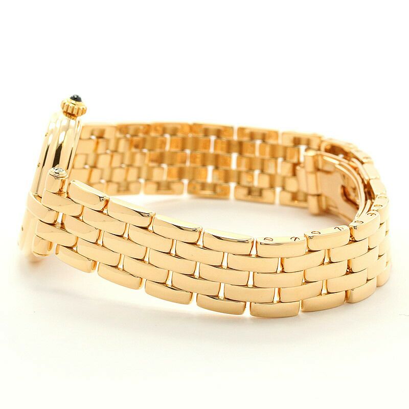 【仮】カルティエ【CARTIER】パンテールヴァンドームSMW25024B9レディースアイボリーK18イエローゴールド腕時計時計PANTHEREVENDOMESMALLMODELIVORYK18YG【中古】