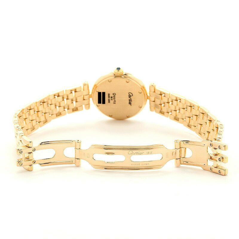 【仮】カルティエ【CARTIER】パンテールヴァンドームSMW25024B9レディースアイボリーK18イエローゴールド腕時計時計PANTHEREVENDOMESMALLMODELIVORYK18YG【中古】