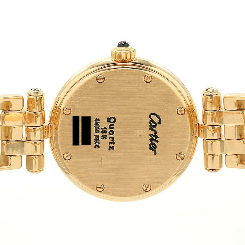 【仮】カルティエ【CARTIER】パンテールヴァンドームSMW25024B9レディースアイボリーK18イエローゴールド腕時計時計PANTHEREVENDOMESMALLMODELIVORYK18YG【中古】