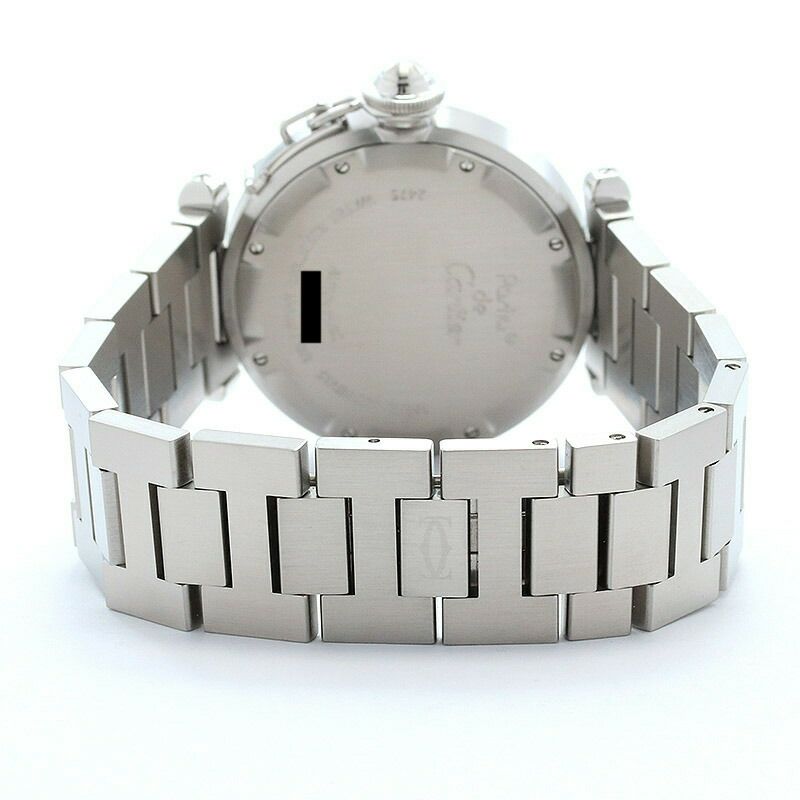 【仮】カルティエ【CARTIER】パシャCドゥカルティエビッグデイトW31058M7ボーイズピンクステンレススティール腕時計時計PASHACDECARTIERBIGDATEPINKSS【中古】