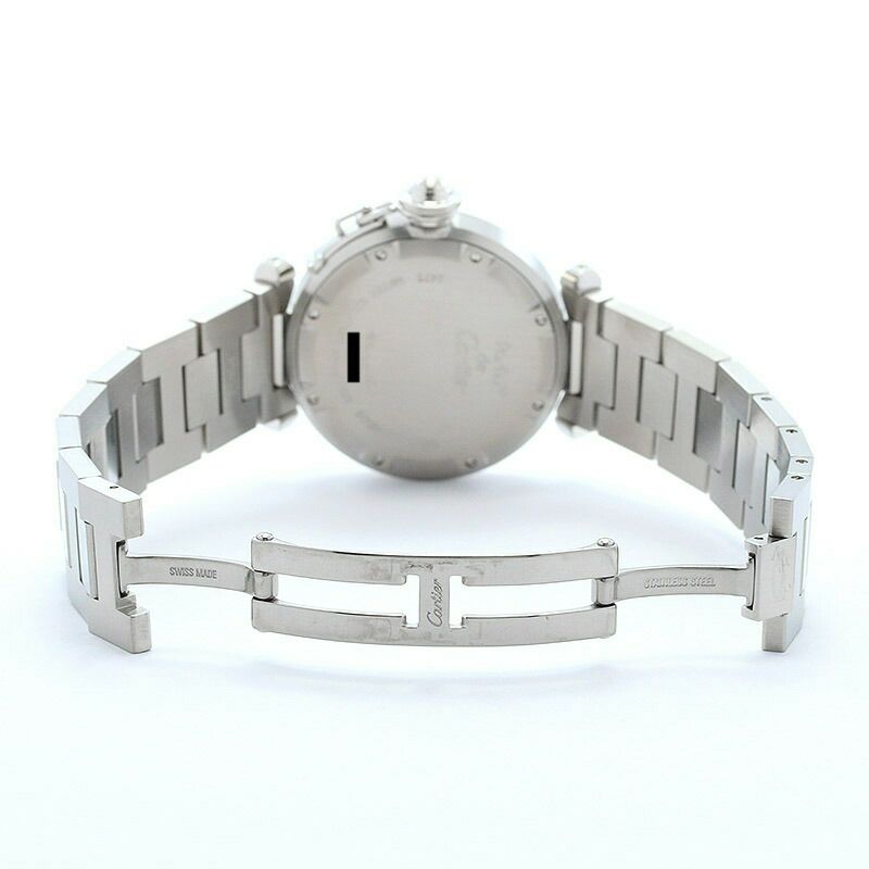 【仮】カルティエ【CARTIER】パシャCドゥカルティエビッグデイトW31058M7ボーイズピンクステンレススティール腕時計時計PASHACDECARTIERBIGDATEPINKSS【中古】