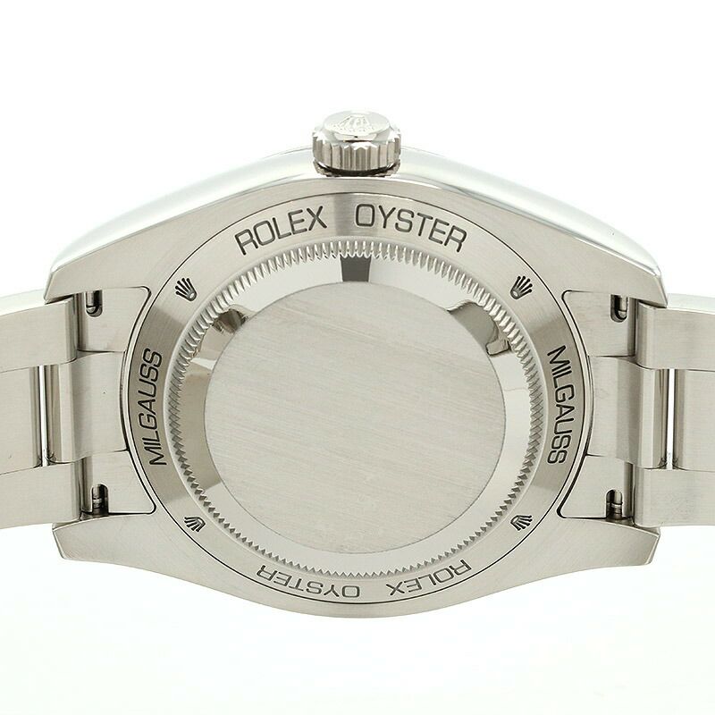 【仮】ロレックス【ROLEX】オイスターパーペチュアルミルガウス116400メンズホワイトステンレススティール腕時計時計OYSTERPERPETUALMILGAUSSWHITESS【中古】