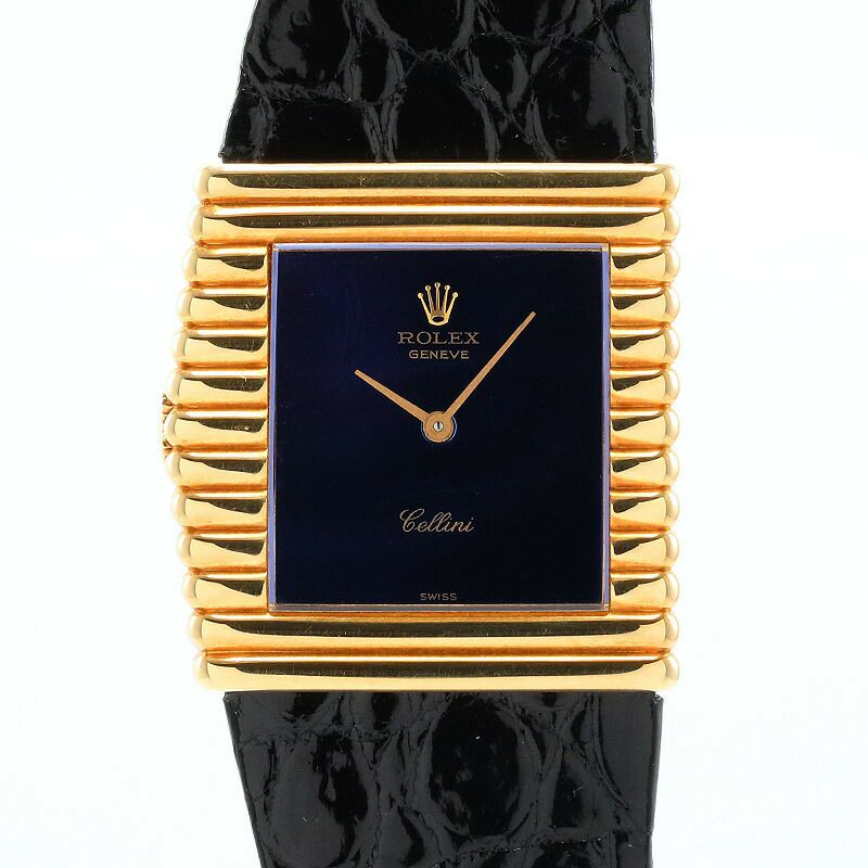 【仮】ロレックス【ROLEX】チェリーニキングマイダス4015レディースブルーK18イエローゴールド腕時計時計CELLINIKINGMIDASBLUEK18YG【中古】