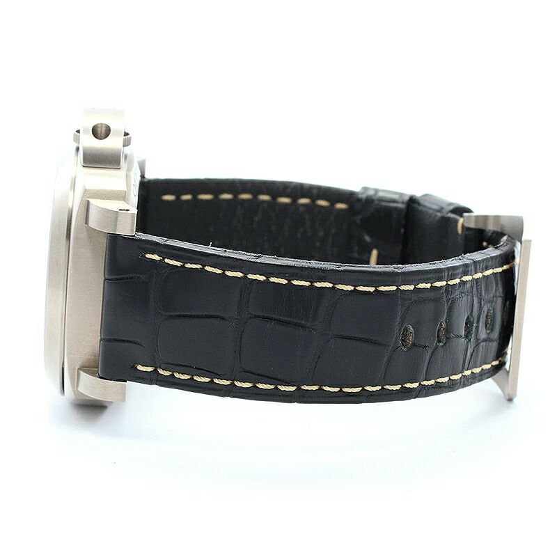 【仮】オフィチーネパネライ【PANERAI】ルミノールベースPAM00176(OP6725)メンズブラックチタン腕時計時計LUMINORBASEBLACKTI【中古】