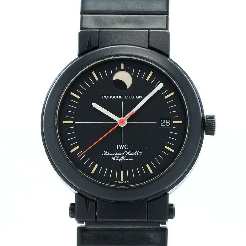 【中古】PORSCHE DESIGN by IWC COMPASS WATCH MOONPHASE , ポルシェデザイン by IWC  コンパスウォッチ ムーンフェイズ , 3551