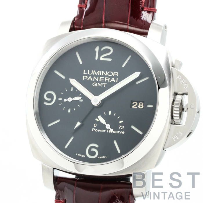 中古】OFFICINE PANERAI LUMINOR1950 3DAYS GMT ACCIAIO オフィチーネ  