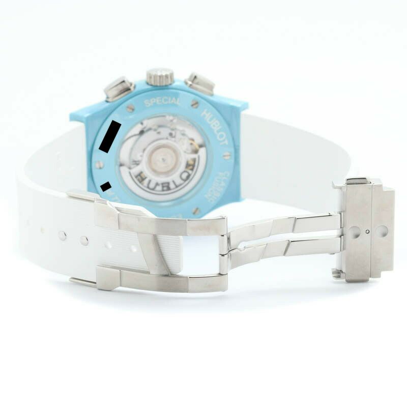 【中古】HUBLOT  AERO FUSION CHRONOGRAPH LIGHT BLUE CERAMIC TOMIYA SUPECIAL  ウブロ アエロフュージョン クロノグラフ ライトブルーセラミック トミヤスペシャル 世界限定77本 525.EX.0129.RW.TMY21