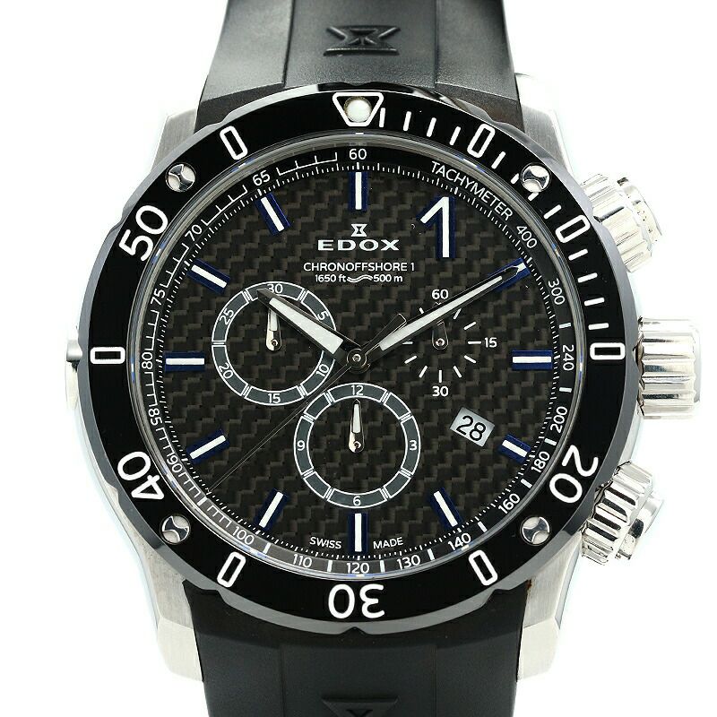 中古】EDOX CHRONOOFFSHORE-1 CHRONOGRAPH エドックス クロノ 