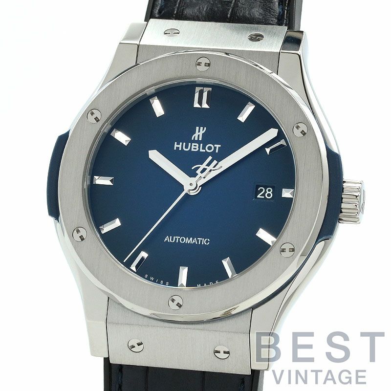 ウブロ クラシックフュージョンチタニウムブルー Classic Fusion Titanium Deep Blue Diamonds 33 mm | Hublot