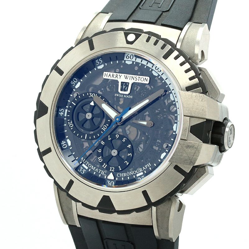 中古】HARRY WINSTON HW OCEAN CHRONOGRAPH ハリーウィンストン HW 