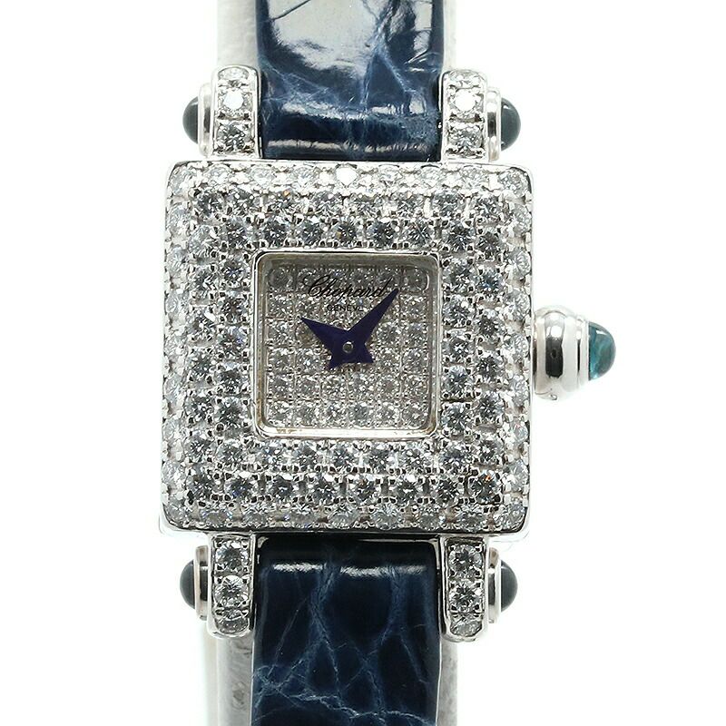 【仮】ショパール【CHOPARD】クラシックスクエア136636-1007レディースパヴェダイヤモンドK18ホワイトゴールド腕時計時計CLASSICSQUAREPAVEDIAMONDK18WG【中古】