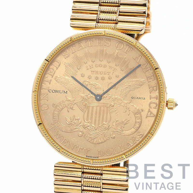 中古】CORUM COIN WATCH 1895 20 DOLLARS DOUBLE EAGLE コルム コイン 
