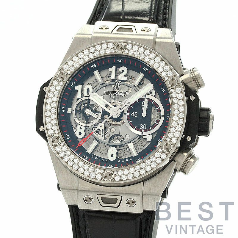 中古】HUBLOT BIG BANG UNICO TITANIUM DIAMOND ウブロ ビッグバン