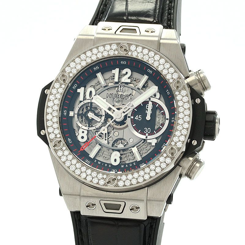 中古】HUBLOT BIG BANG UNICO TITANIUM DIAMOND ウブロ ビッグバン 