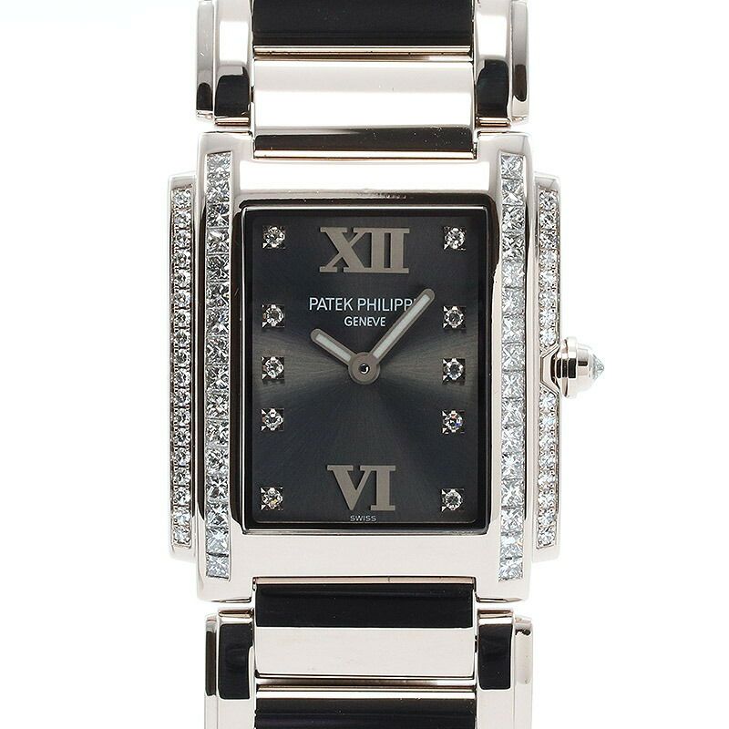 【仮】パテックフィリップ【PATEKPHILIPPE】トゥエンティフォー4910/20G-010レディースグレーK18ホワイトゴールド腕時計時計TWENTY~4GRAYK18WG【中古】