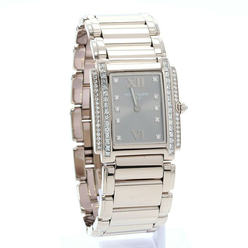 【仮】パテックフィリップ【PATEKPHILIPPE】トゥエンティフォー4910/20G-010レディースグレーK18ホワイトゴールド腕時計時計TWENTY~4GRAYK18WG【中古】