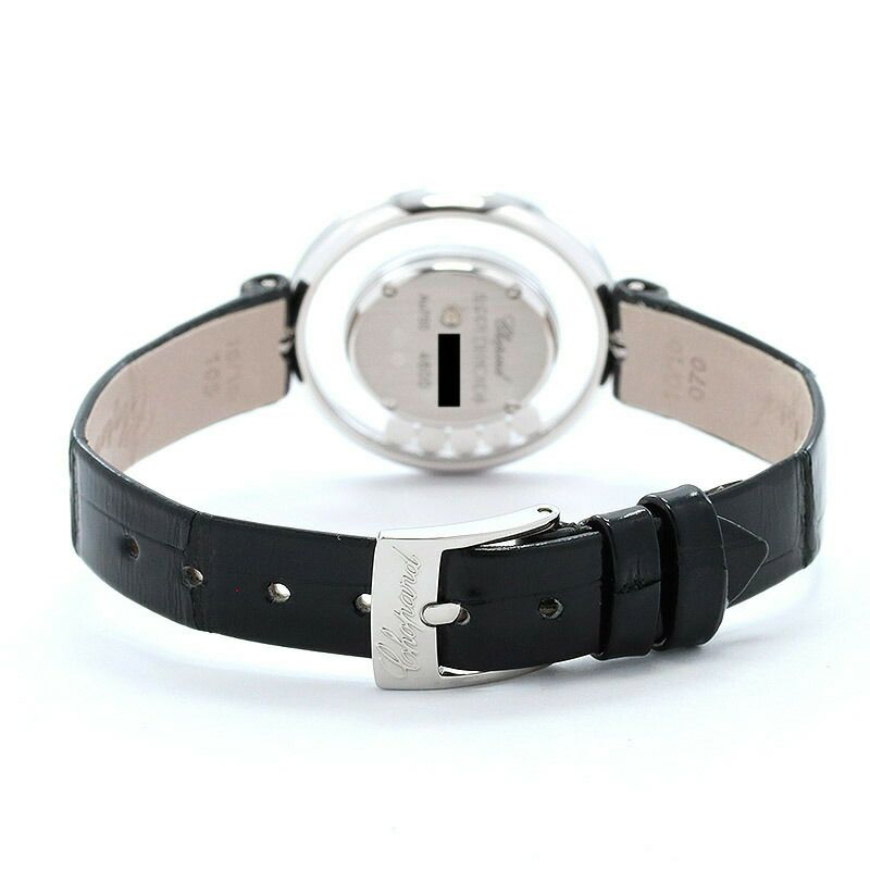 【仮】ショパール【CHOPARD】ハッピーダイヤモンドアイコン204292-1201レディースホワイトシェルK18ホワイトゴールド腕時計時計HAPPYDIAMONDSICONSWHITESHELLK18WG【中古】
