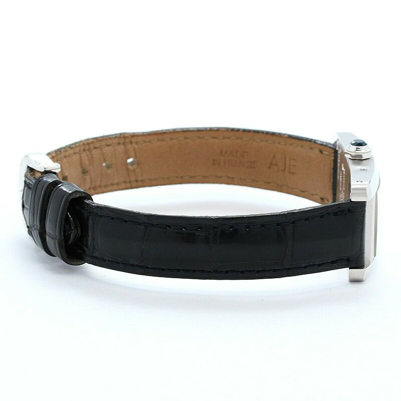 【仮】カルティエ【CARTIER】タンクアメリカンSMW2601956レディースシルバーK18ホワイトゴールド腕時計時計TANKAMERICAINESMALLMODELSILVERK18WG【中古】