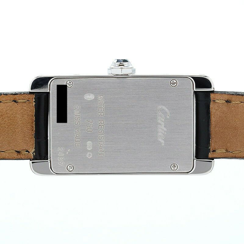 【仮】カルティエ【CARTIER】タンクアメリカンSMW2601956レディースシルバーK18ホワイトゴールド腕時計時計TANKAMERICAINESMALLMODELSILVERK18WG【中古】